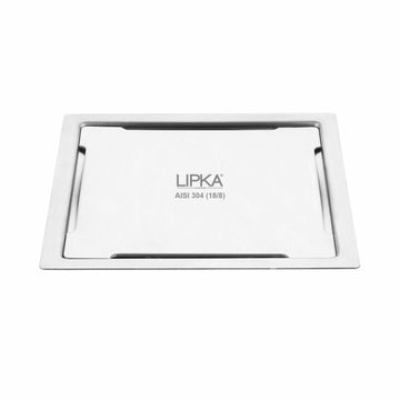 Yellow Exclusive Square Flat Cut Floor Drain (6 x 6 Inches) - LIPKA - Lipka Home