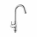 Kyron Swan Neck Brass Faucet with Round Swivel Spout (12 Inches) - LIPKA - Lipka Home