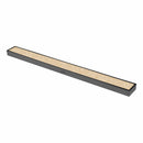 Marble Insert Shower Drain Channel - Black (32 x 2 Inches) - LIPKA - Lipka Home