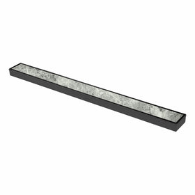 Tile Insert Shower Drain Channel - Black (40 x 2 Inches) - LIPKA - Lipka Home