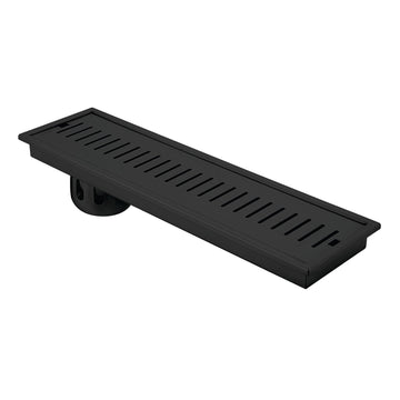 Vertical Shower Drain Channel - Black (48 x 5 Inches) - LIPKA - Lipka Home