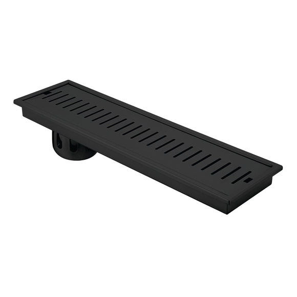 Vertical Shower Drain Channel - Black (48 x 5 Inches) - LIPKA - Lipka Home
