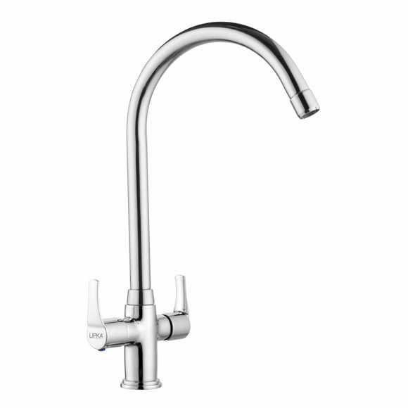 Coral Centre Hole Basin Mixer Brass Faucet with Round Swivel Spout (20 Inches) - LIPKA - Lipka Home
