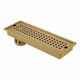 Palo Shower Drain Channel - Yellow Gold (18 x 4 Inches) - LIPKA - Lipka Home