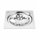 Eon Square Flat Cut Floor Drain with Hinge and Hole (5 x 5 Inches) - LIPKA - Lipka Home