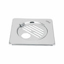 Eon Square Floor Drain with Golden Classic Jali, Hinge and Hole (6 x 6 Inches) - LIPKA - Lipka Home