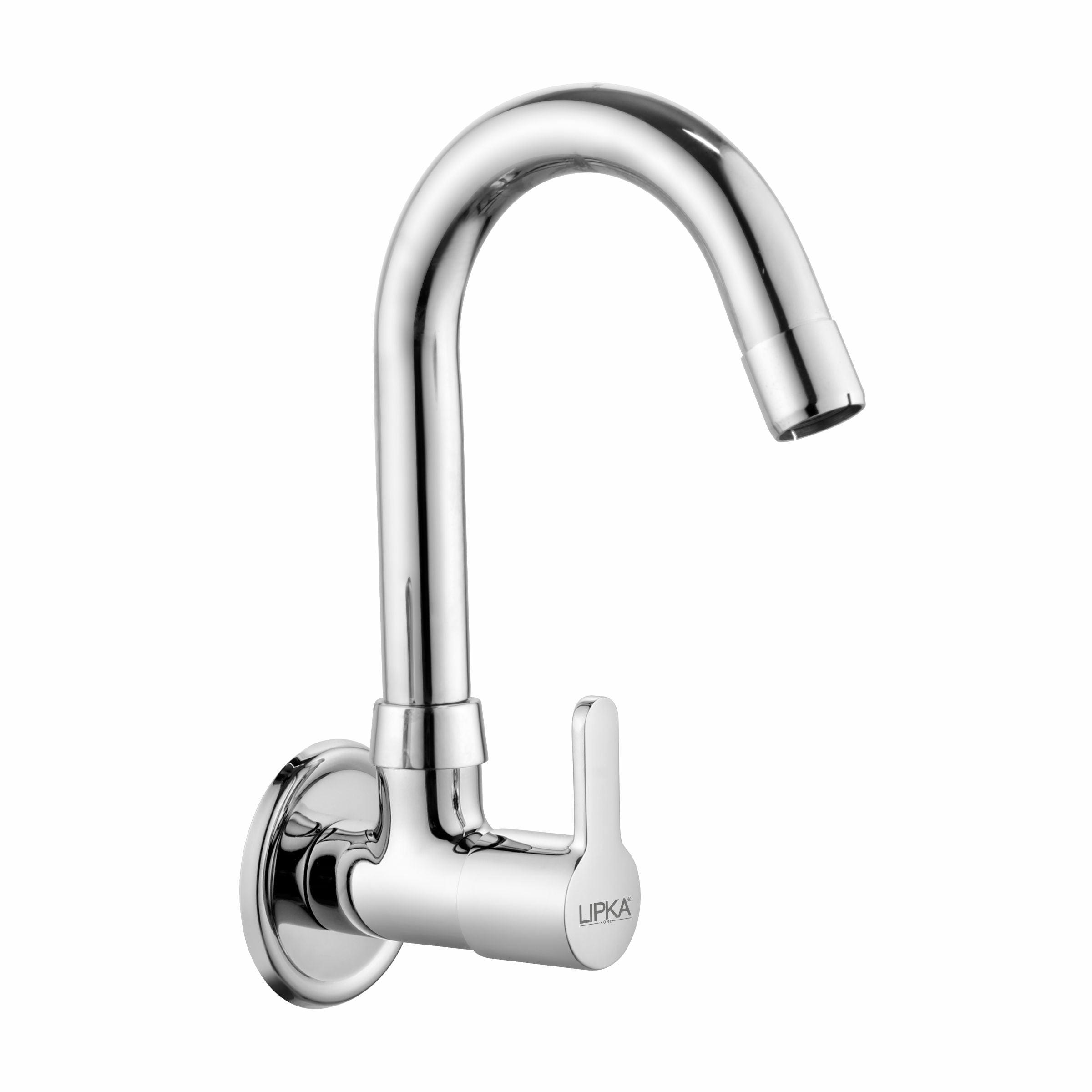 Fusion Sink Tap Brass Faucet with Round Swivel Spout (12 Inches) - LIPKA - Lipka Home