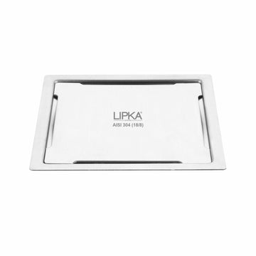 Yellow Exclusive Square Flat Cut Floor Drain (5 x 5 Inches) - LIPKA - Lipka Home