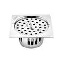 Square Flat Cut Floor Drain (5 x 5 Inches) with Lid and Cockroach Trap - LIPKA - Lipka Home