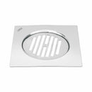 Eon Square Flat Cut Floor Drain with Golden Classic Jali (6 x 6 Inches) - LIPKA - Lipka Home
