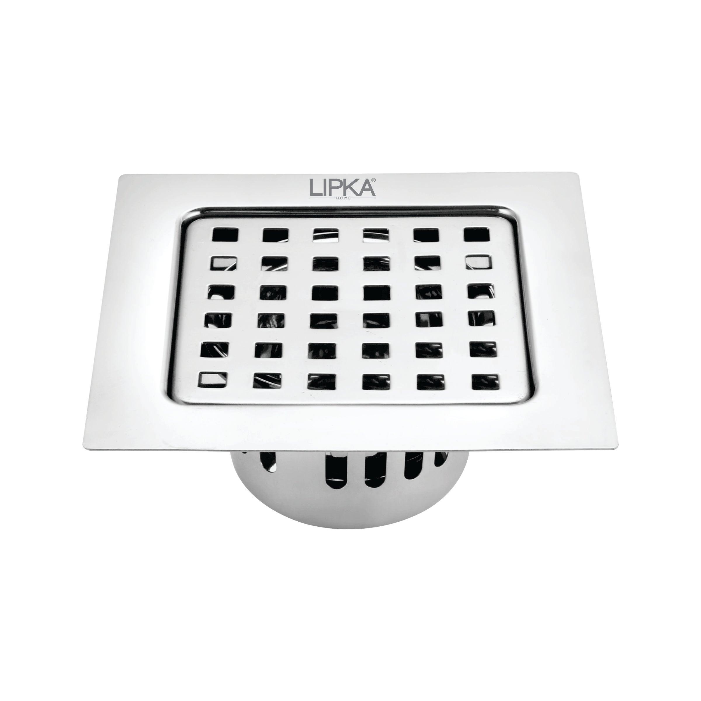 Agni Square Floor Drain (6 x 6 Inches) with Cockroach Trap- LIPKA - Lipka Home