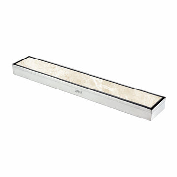 Marble Insert Shower Drain Channel (12 x 2 Inches) - LIPKA - Lipka Home