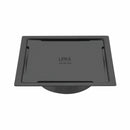 Yellow Exclusive Square Flat Cut Floor Drain in Black PVD Coating (5 x 5 Inches) with Cockroach Trap - LIPKA - Lipka Home