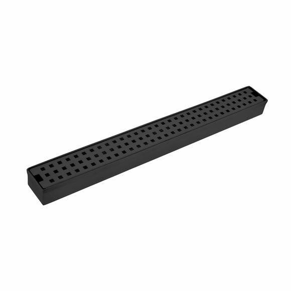 Palo Shower Drain Channel - Black (36 x 2 Inches) - LIPKA - Lipka Home