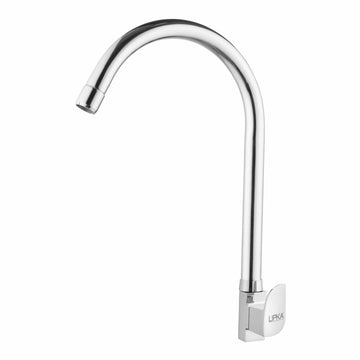 Arise Swan Neck Brass Faucet with Round Swivel Spout (20 Inches) - LIPKA - Lipka Home