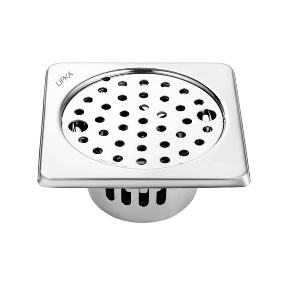 Square Floor Drain (5 x 5 Inches) with Lock and Cockroach Trap - LIPKA - Lipka Home