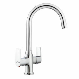 Victory Centre Hole Basin Mixer with Medium (15 Inches) Round Swivel Spout Faucet - LIPKA - Lipka Home