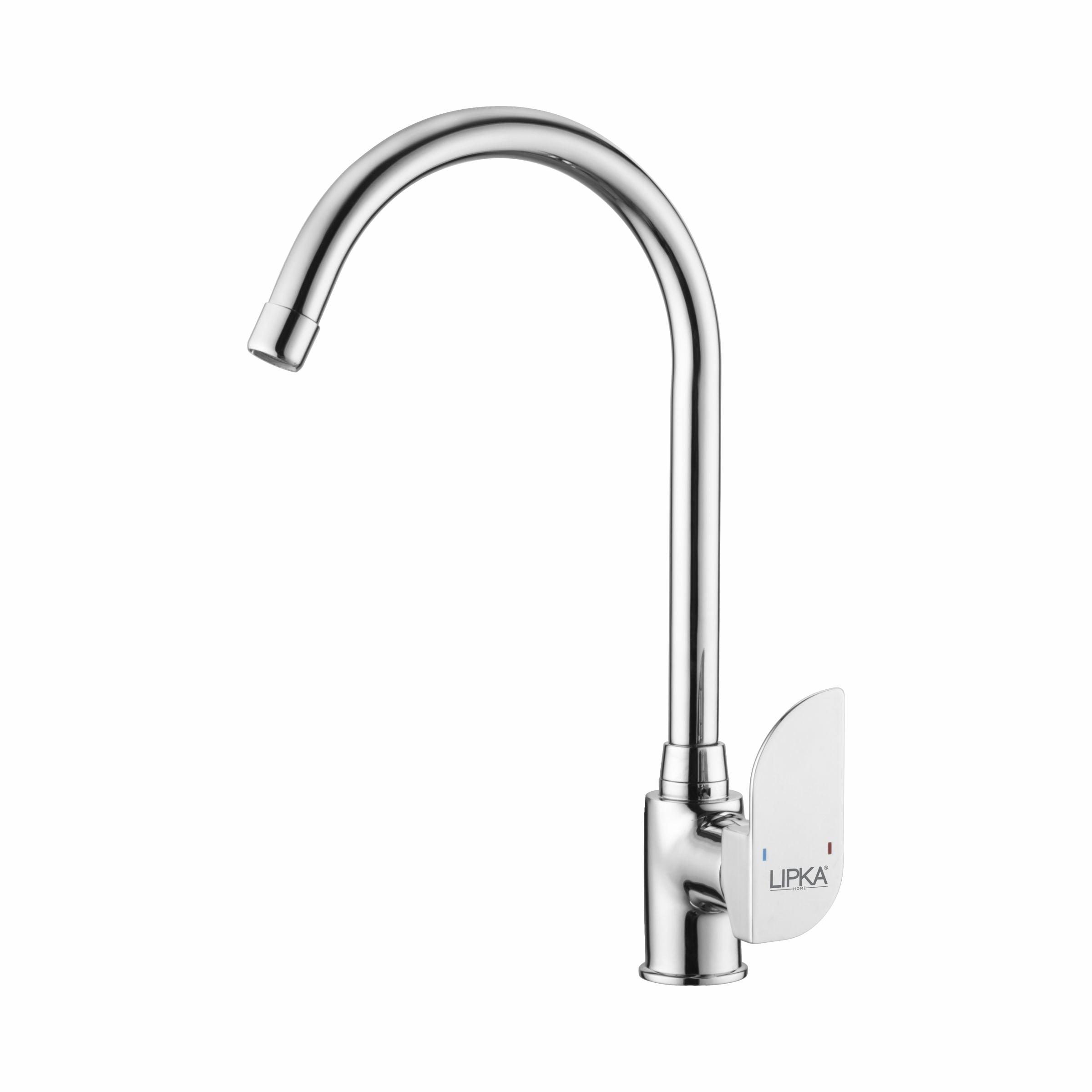 Arise Single Lever Table Mount Sink Mixer Brass Faucet with Round Swivel Spout (20 Inches) - LIPKA - Lipka Home