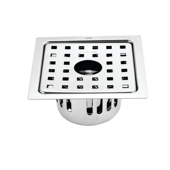 Agni Square Floor Drain (5 x 5 Inches) with Hole and Cockroach Trap- LIPKA - Lipka Home
