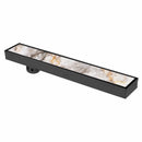 Tile Insert Shower Drain Channel - Black (32 x 3 Inches) - LIPKA - Lipka Home