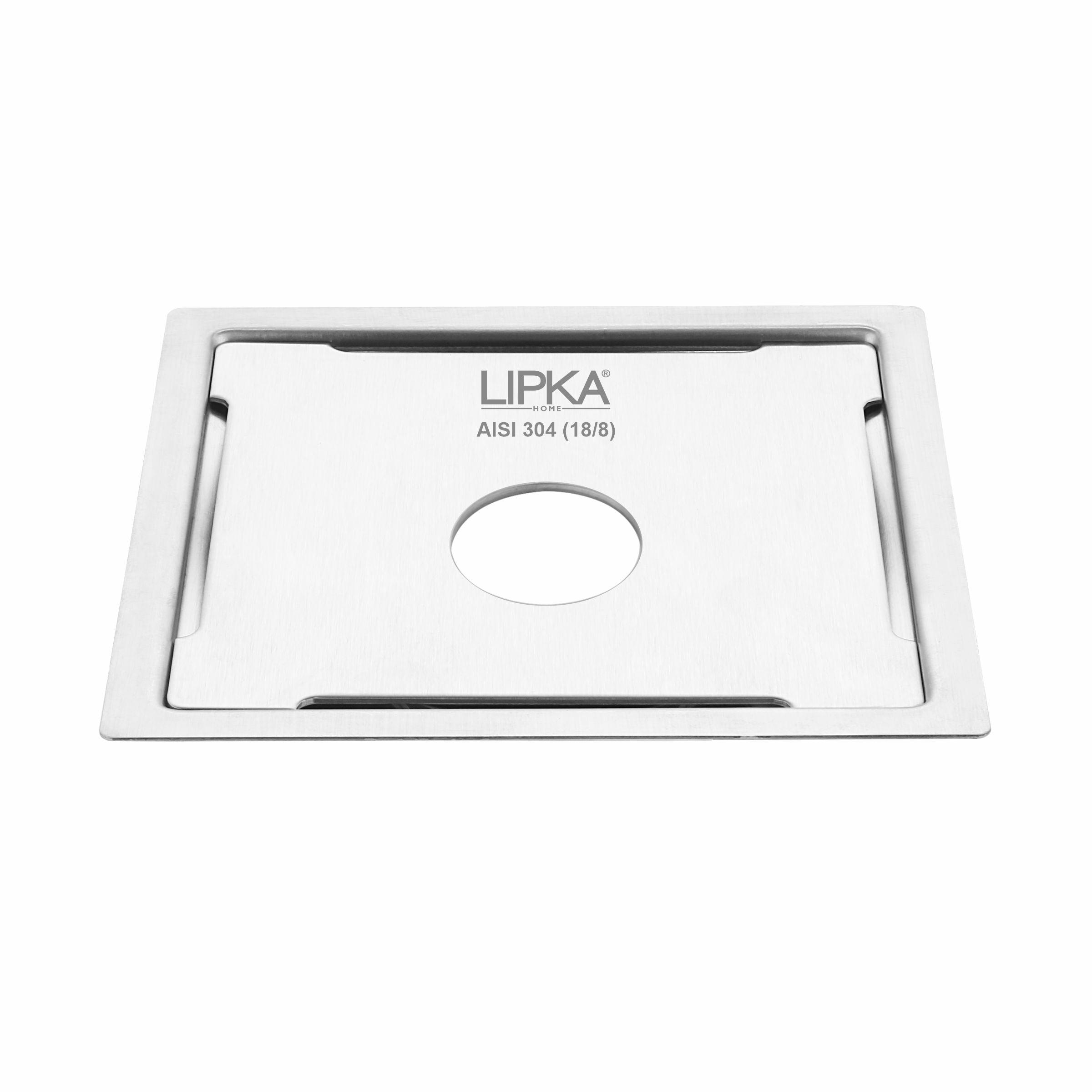 Yellow Exclusive Square Flat Cut Floor Drain (6 x 6 Inches) with Hole - LIPKA - Lipka Home