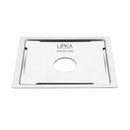 Yellow Exclusive Square Flat Cut Floor Drain (6 x 6 Inches) with Hole - LIPKA - Lipka Home