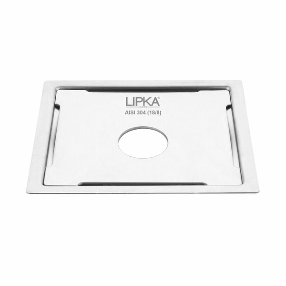 Yellow Exclusive Square Flat Cut Floor Drain (6 x 6 Inches) with Hole - LIPKA - Lipka Home