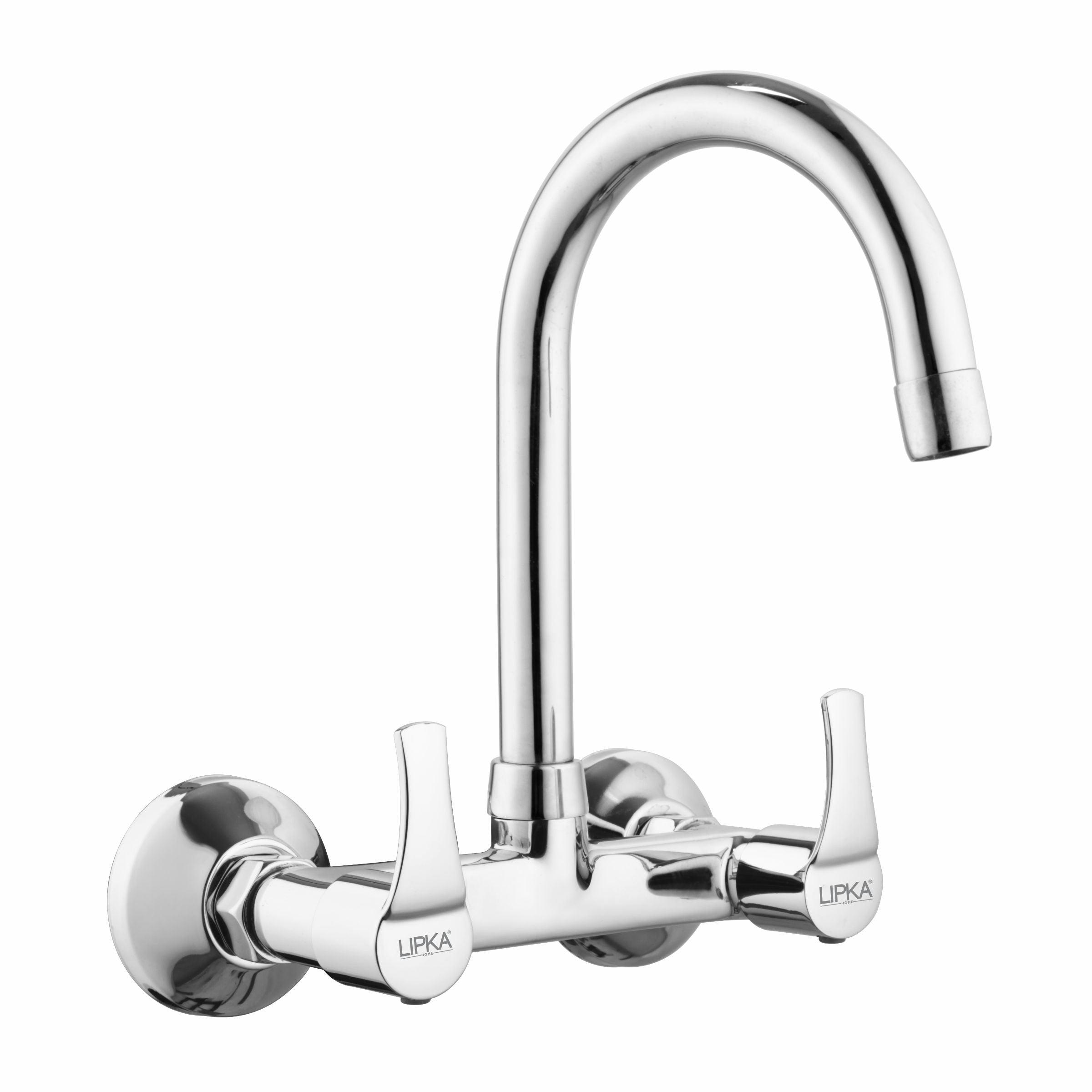Coral Sink Mixer Brass Faucet with Round Swivel Spout (15 Inches) - LIPKA - Lipka Home