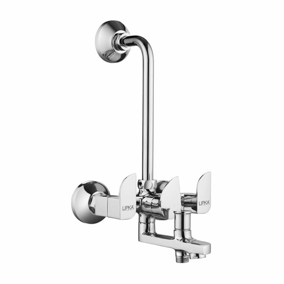 Arise 3 in 1 Wall Mixer Brass Faucet with L Bend - LIPKA - Lipka Home