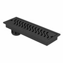 Wave Shower Drain Channel - Black (18 x 4 Inches) - LIPKA - Lipka Home