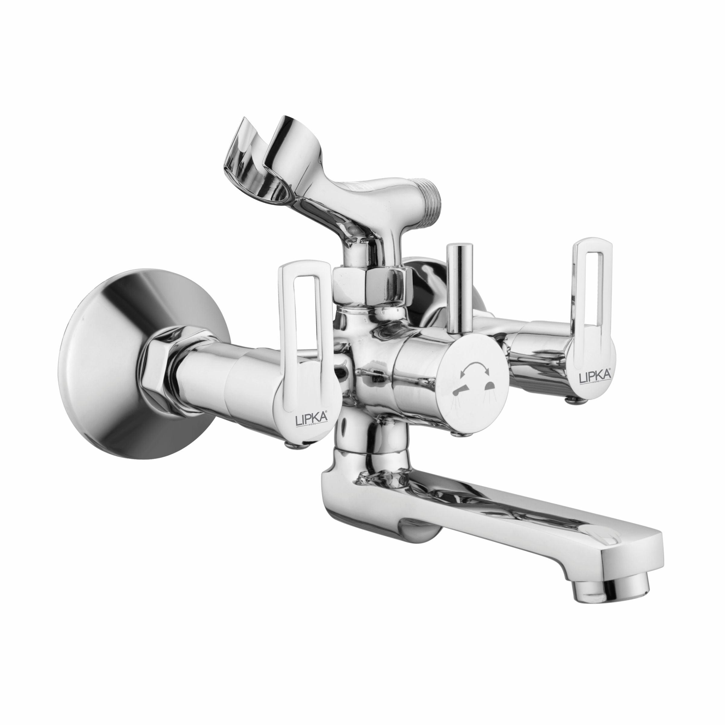 Kube Wall Mixer Telephonic with Crutch Faucet - LIPKA - Lipka Home