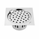Square Flat Cut Floor Drain (6 x 6 Inches) with Hinge and Cockroach Trap - LIPKA - Lipka Home
