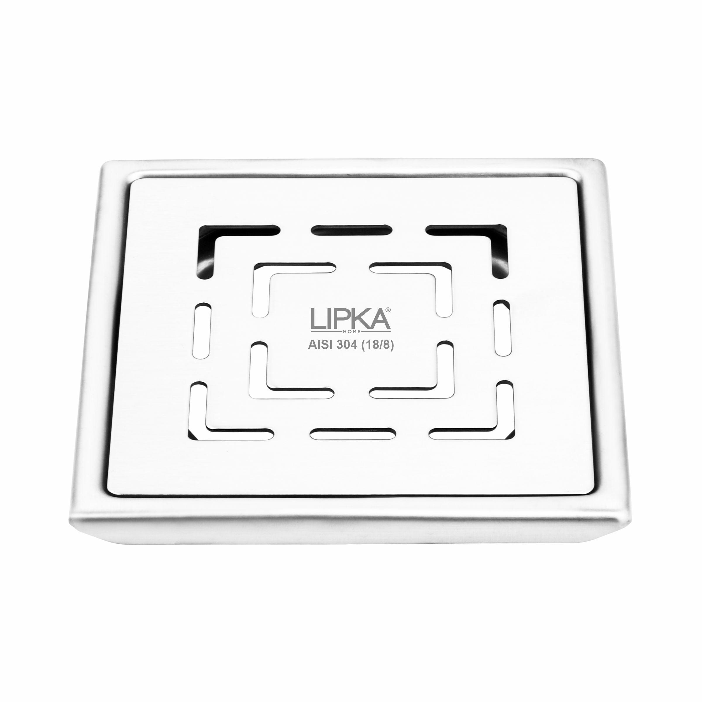 Orange Exclusive Square Floor Drain (5 x 5 Inches) - LIPKA - Lipka Home