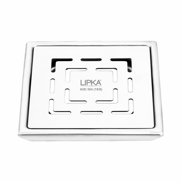 Orange Exclusive Square Floor Drain (5 x 5 Inches) - LIPKA - Lipka Home