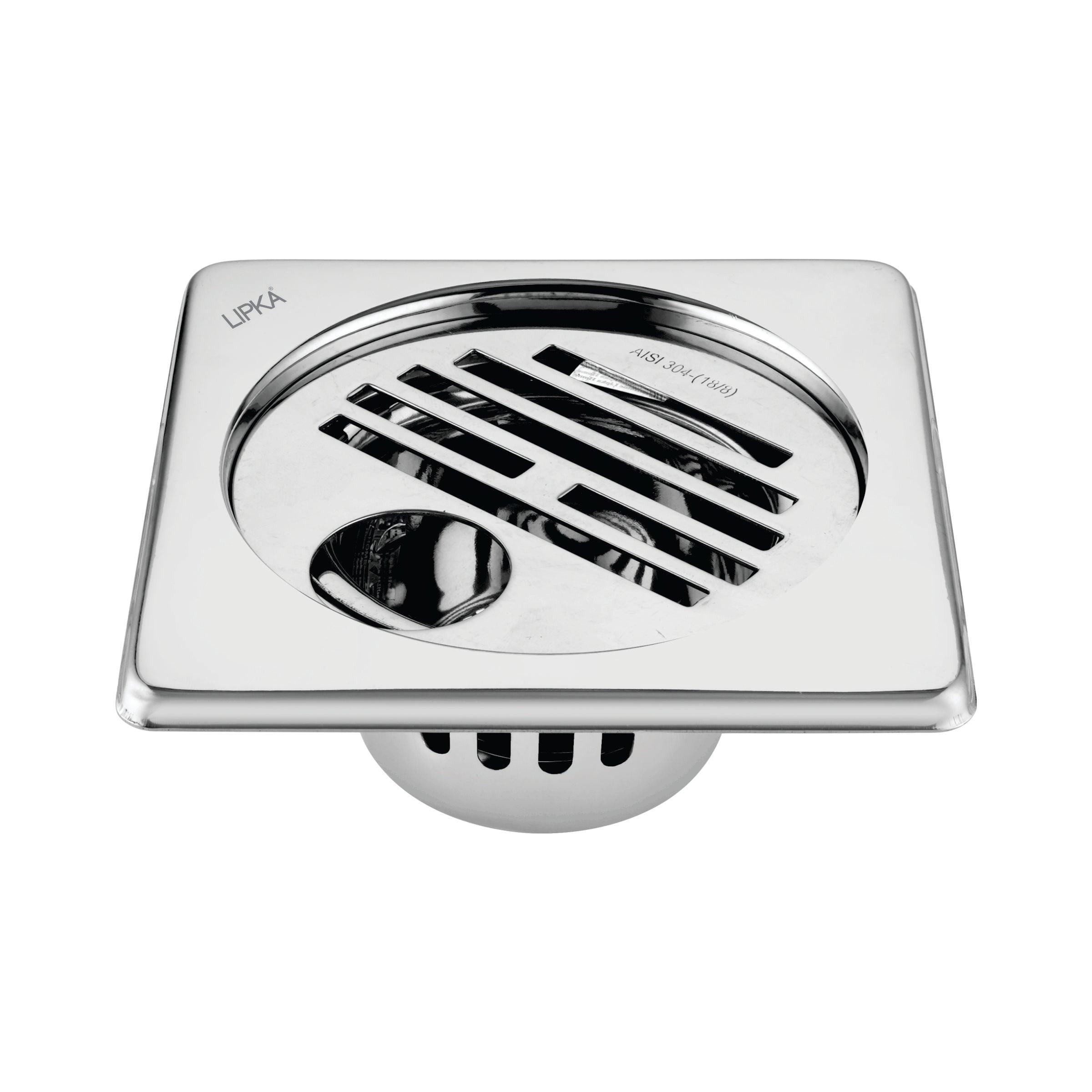 Golden Classic Jali Square Floor Drain (6 x 6 Inches) with Hole and Cockroach Trap - LIPKA - Lipka Home