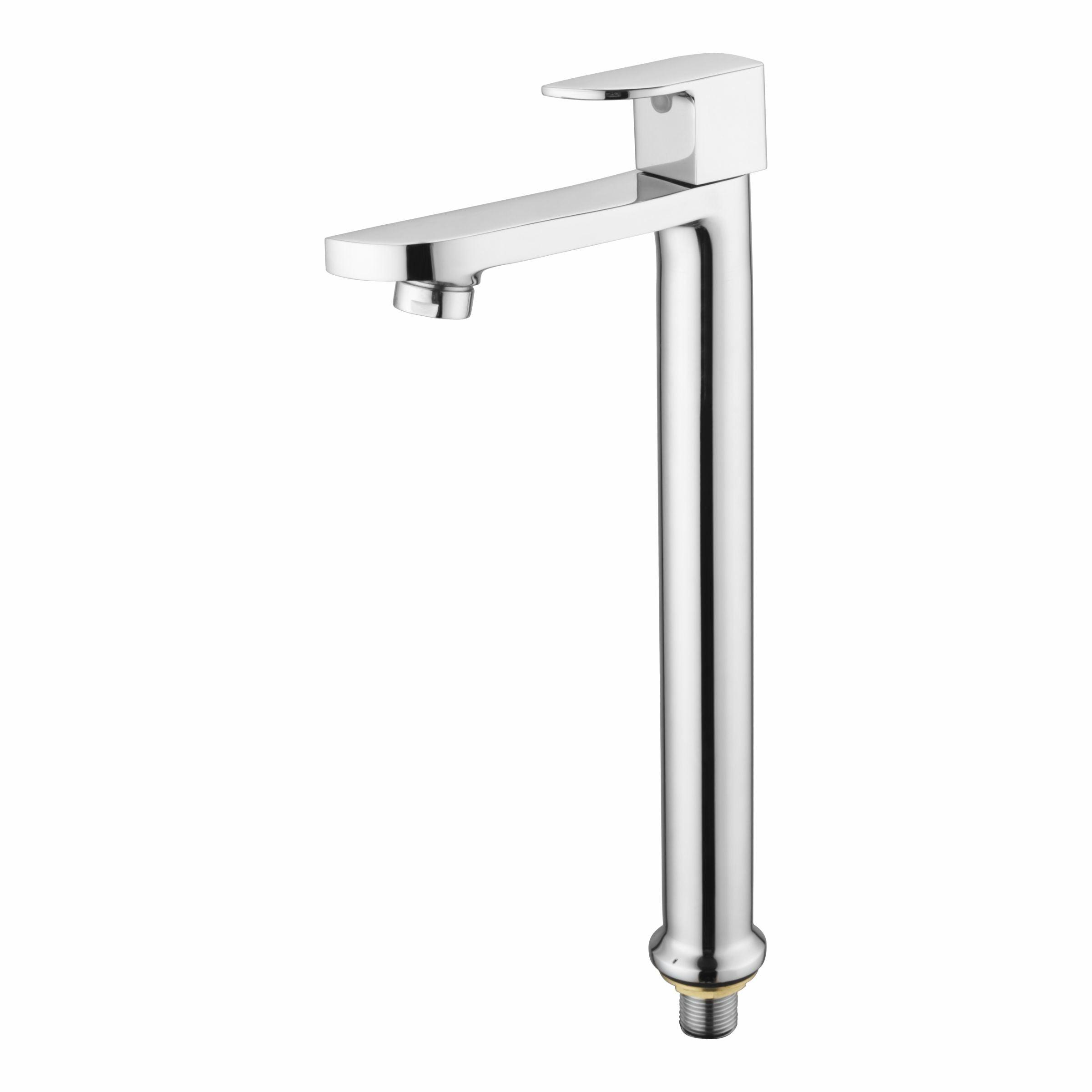 Arise Pillar Tap Tall Body Brass Faucet- LIPKA - Lipka Home