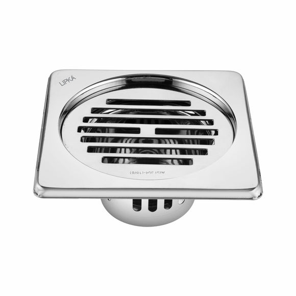 Golden Classic Jali Square Floor Drain (5 x 5 Inches) with Cockroach Trap - LIPKA - Lipka Home