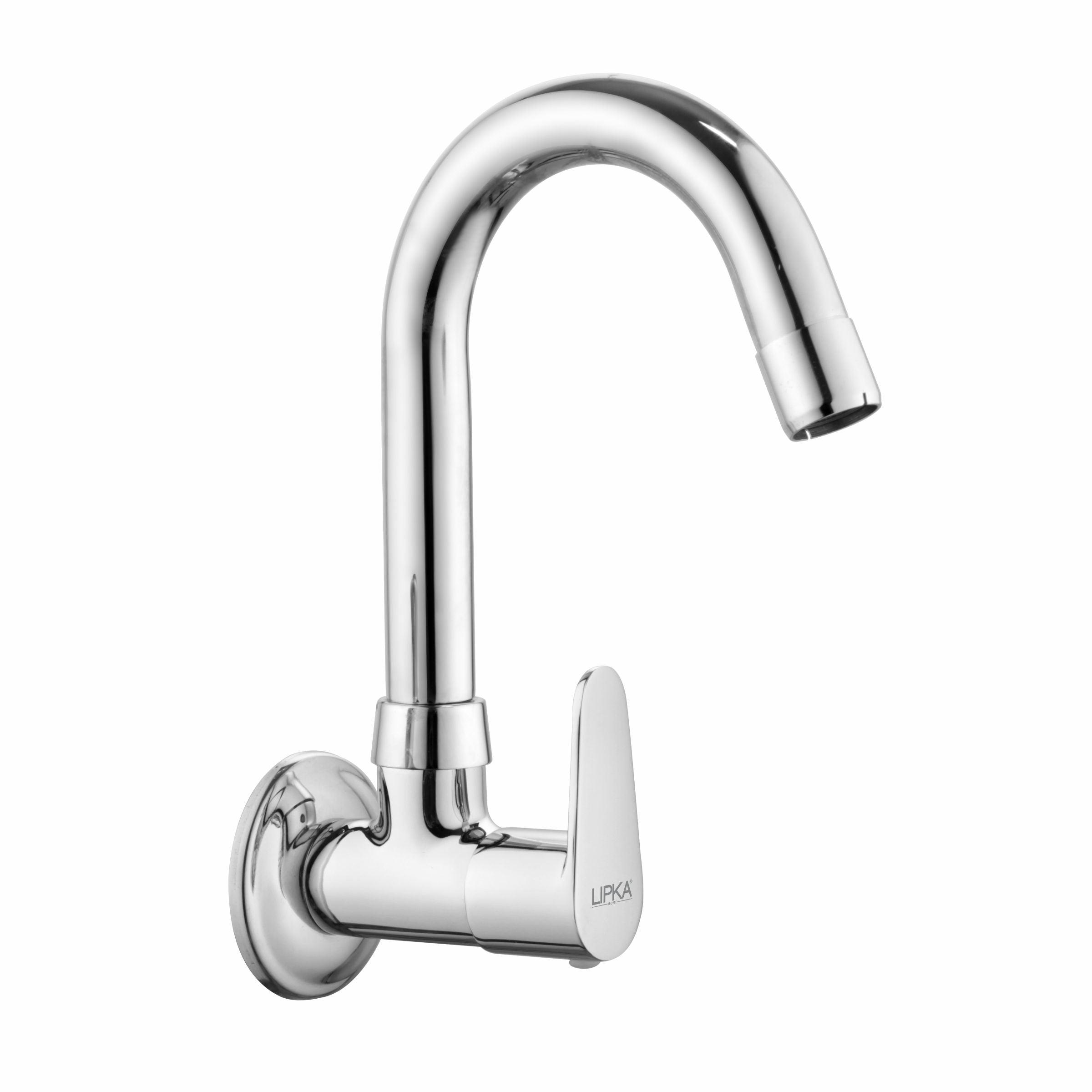 Virgo Sink Tap Brass Faucet with Round Swivel Spout (12 Inches) - LIPKA - Lipka Home