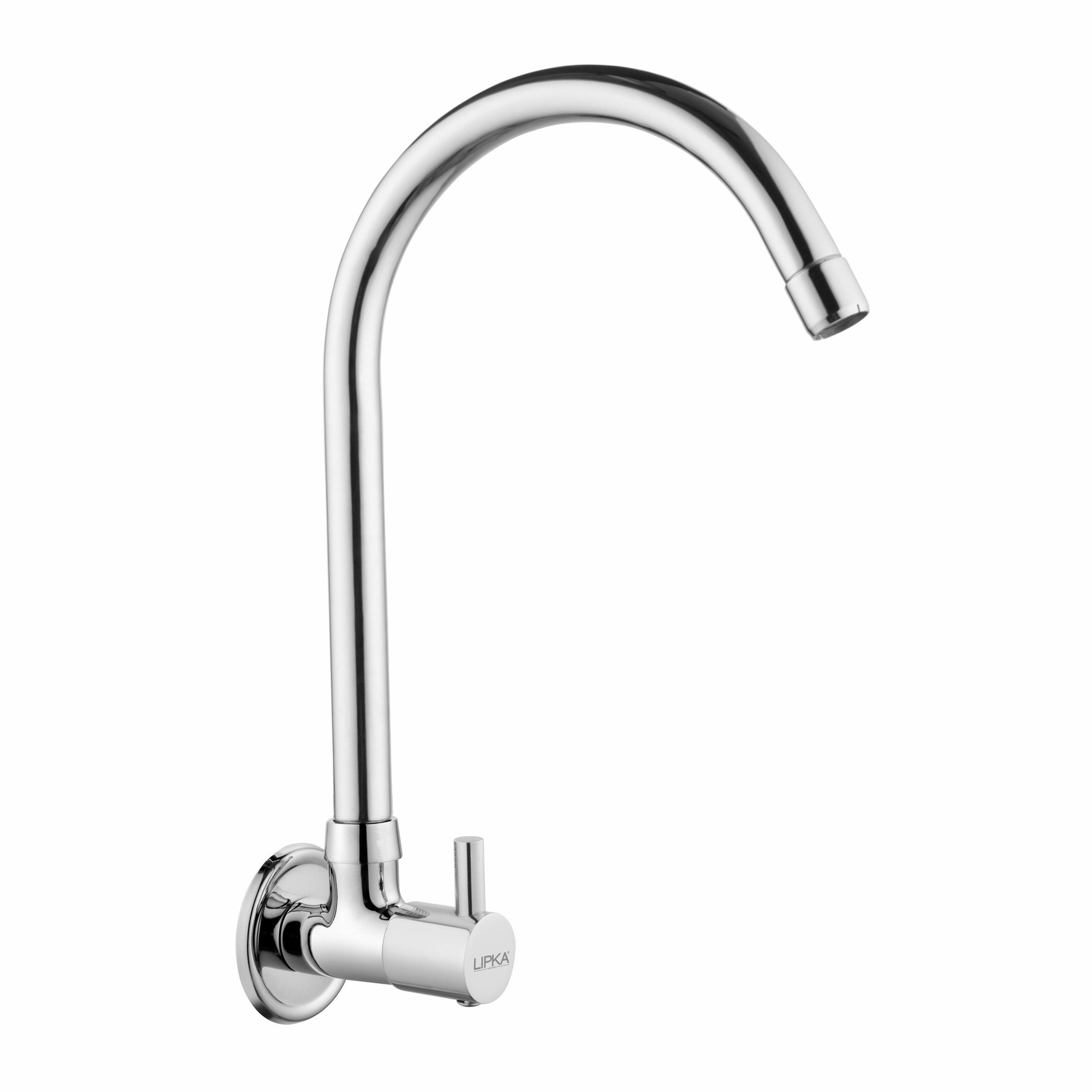 Kyron Sink Tap Brass Faucet with Round Swivel Spout (20 Inches) - LIPKA - Lipka Home