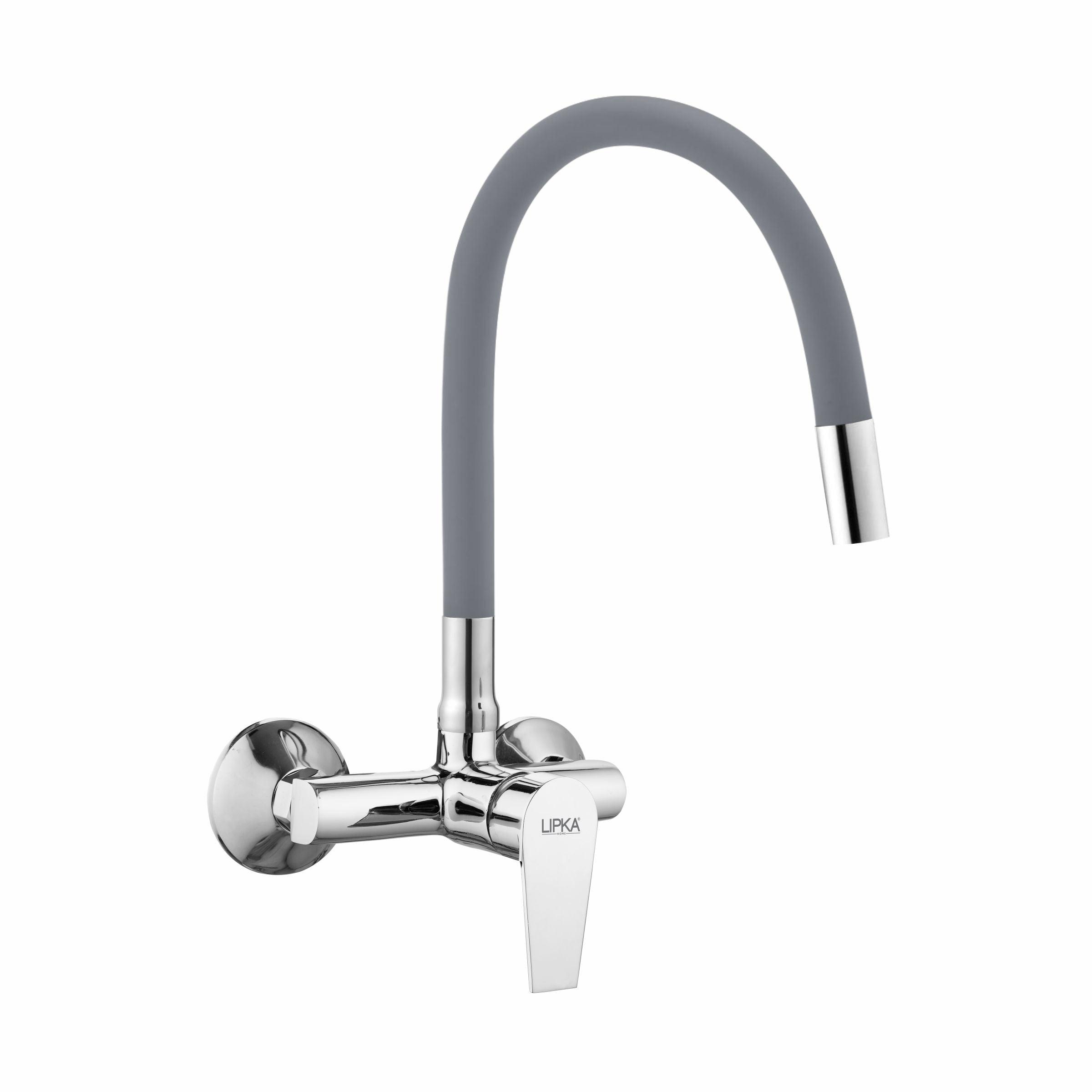Victory Single Lever Sink Mixer with Red Flexible Silicone Spout (20 Inches) - LIPKA - Lipka Home