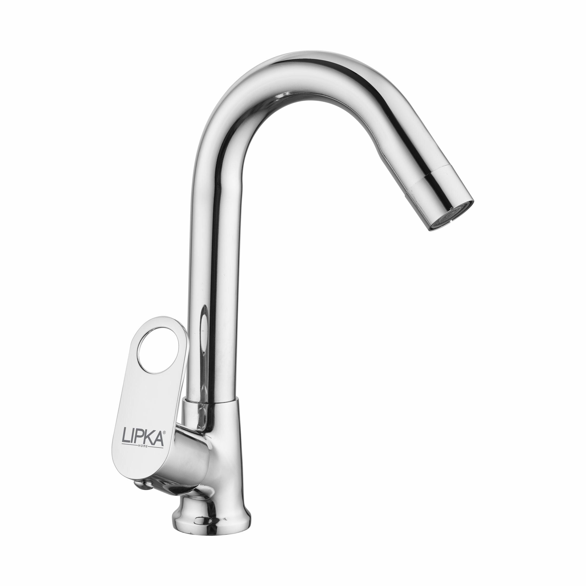 Orbiter Swan Neck Brass Faucet with Swivel Spout - LIPKA - Lipka Home