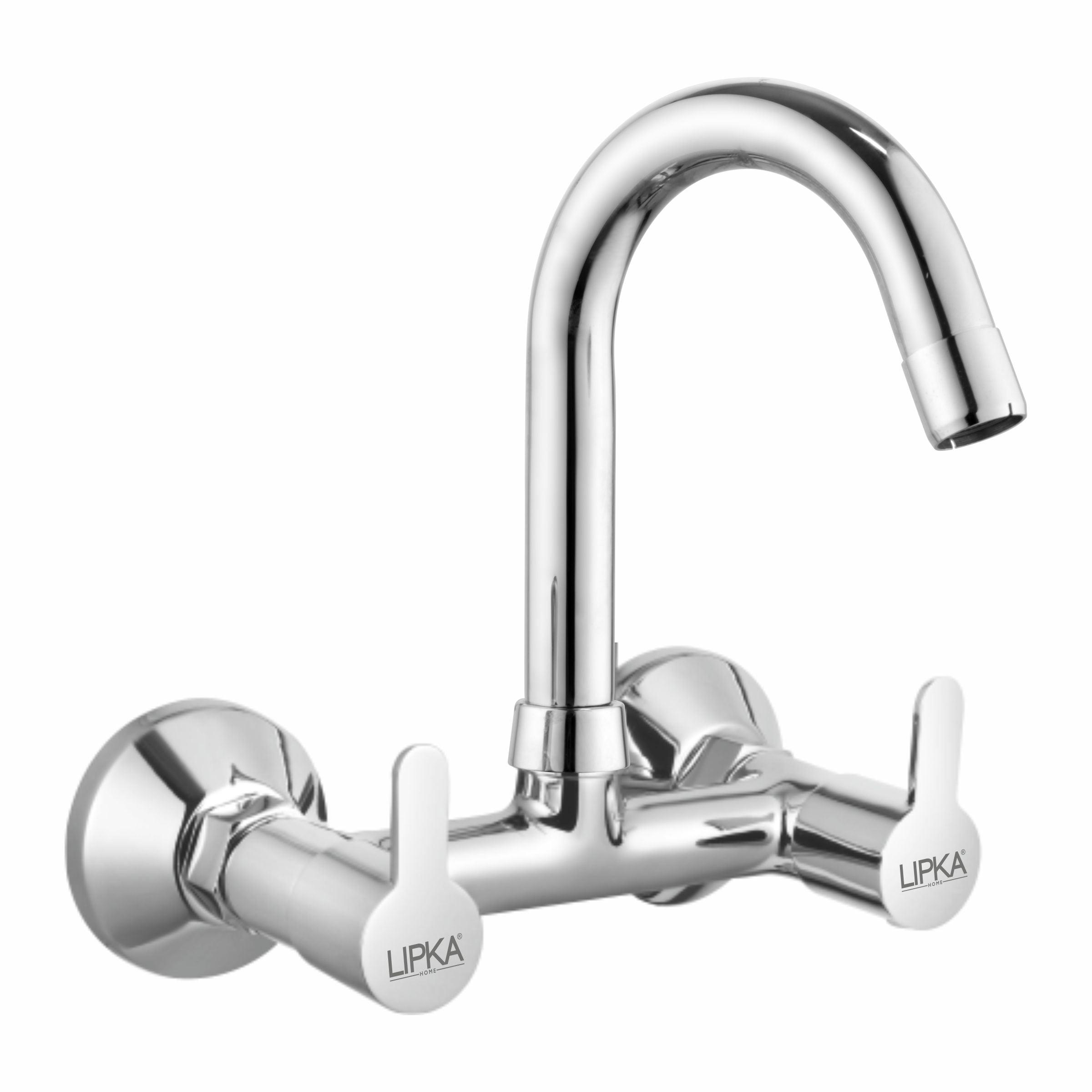 Fusion Sink Mixer Brass Faucet with Round Swivel Spout (12 Inches) - LIPKA - Lipka Home