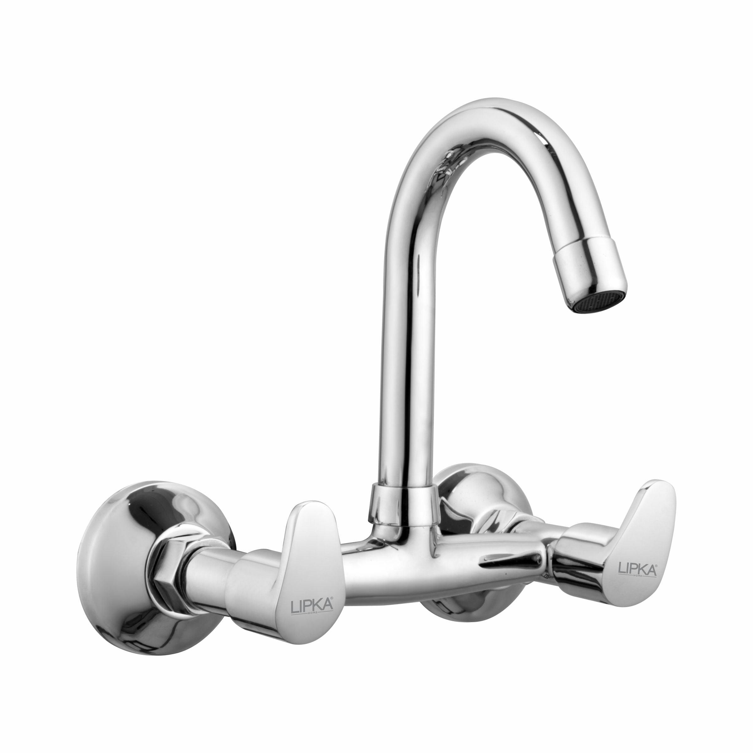 Apple Sink Mixer Brass Faucet with Round Swivel Spout (12 Inches) - LIPKA - Lipka Home