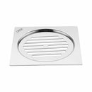 Eon Square Flat Cut Floor Drain with Golden Classic Jali (5 x 5 Inches) - LIPKA - Lipka Home