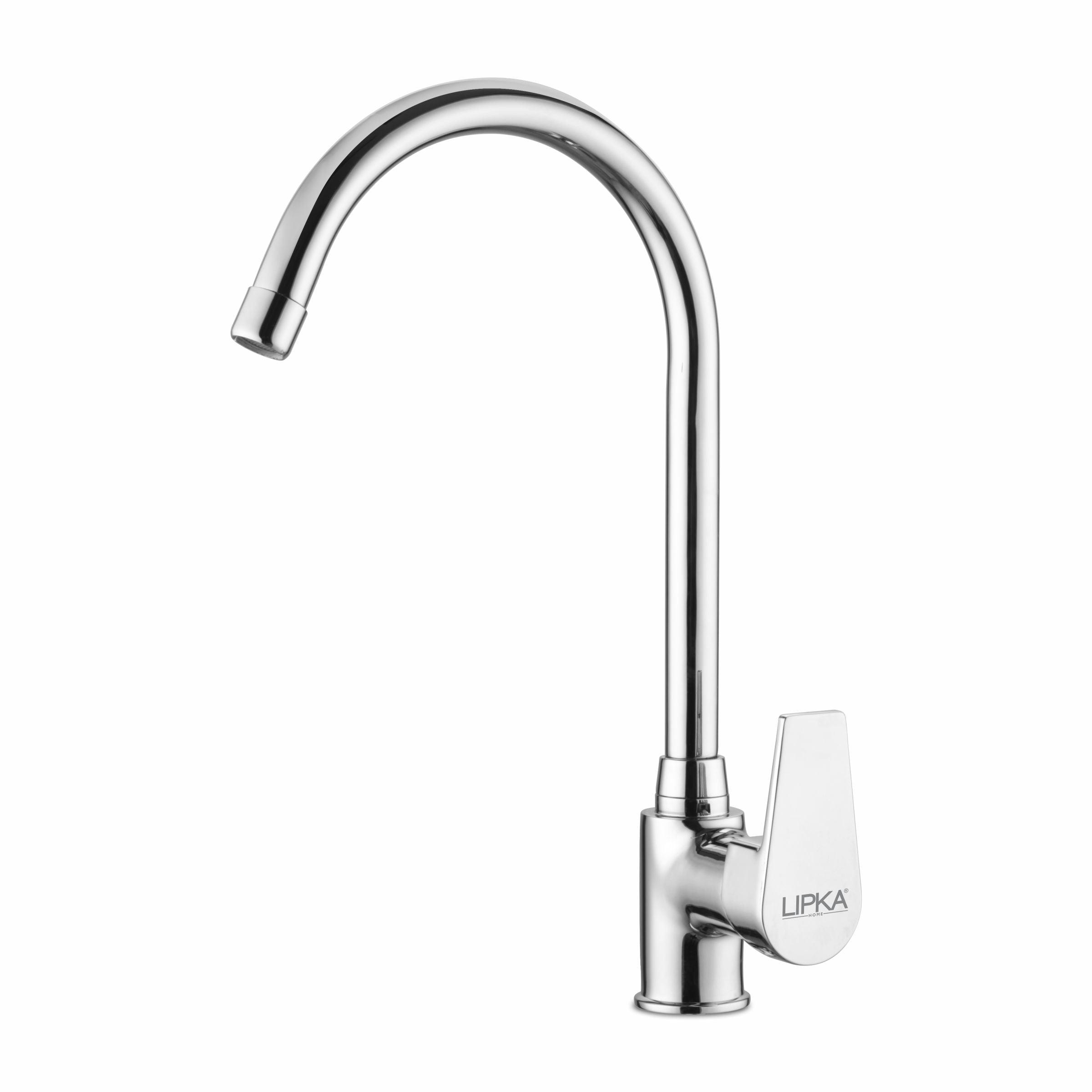 Victory Single Lever Table Mount Sink Mixer with Large Round Swivel Spout Faucet - LIPKA - Lipka Home