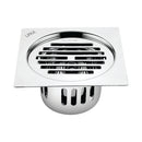 Golden Classic Jali Square Flat Cut Floor Drain (5.5 x 5.5 Inches) with Cockroach Trap - LIPKA - Lipka Home