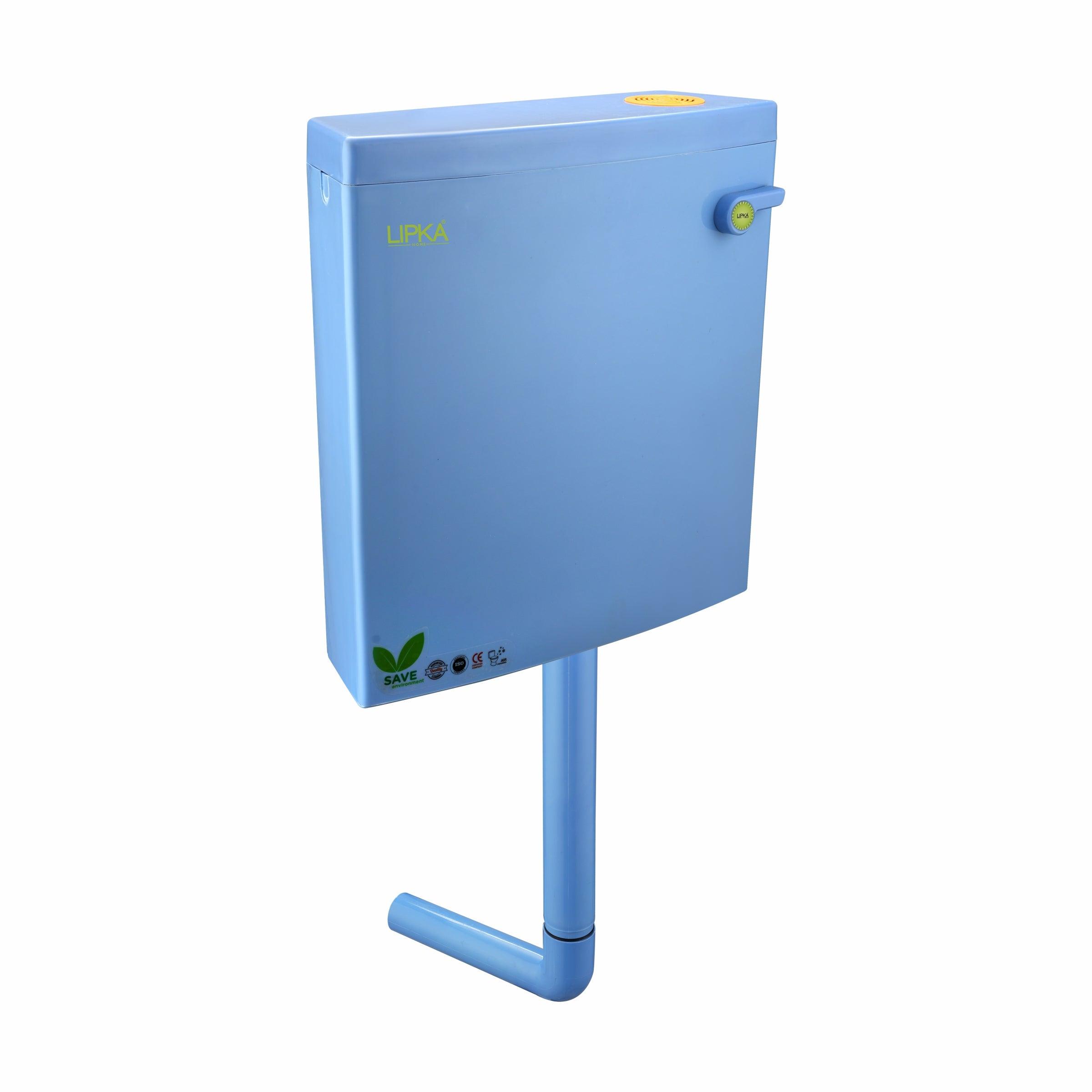 Square Flushing Cistern/ Flush Tank (Blue) - LIPKA - Lipka Home