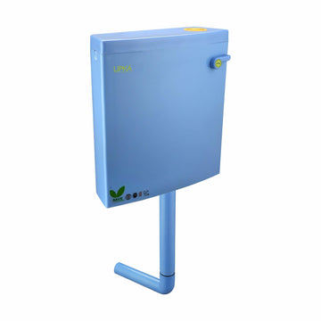 Square Flushing Cistern/ Flush Tank (Blue) |Commode not included| - LIPKA - Lipka Home