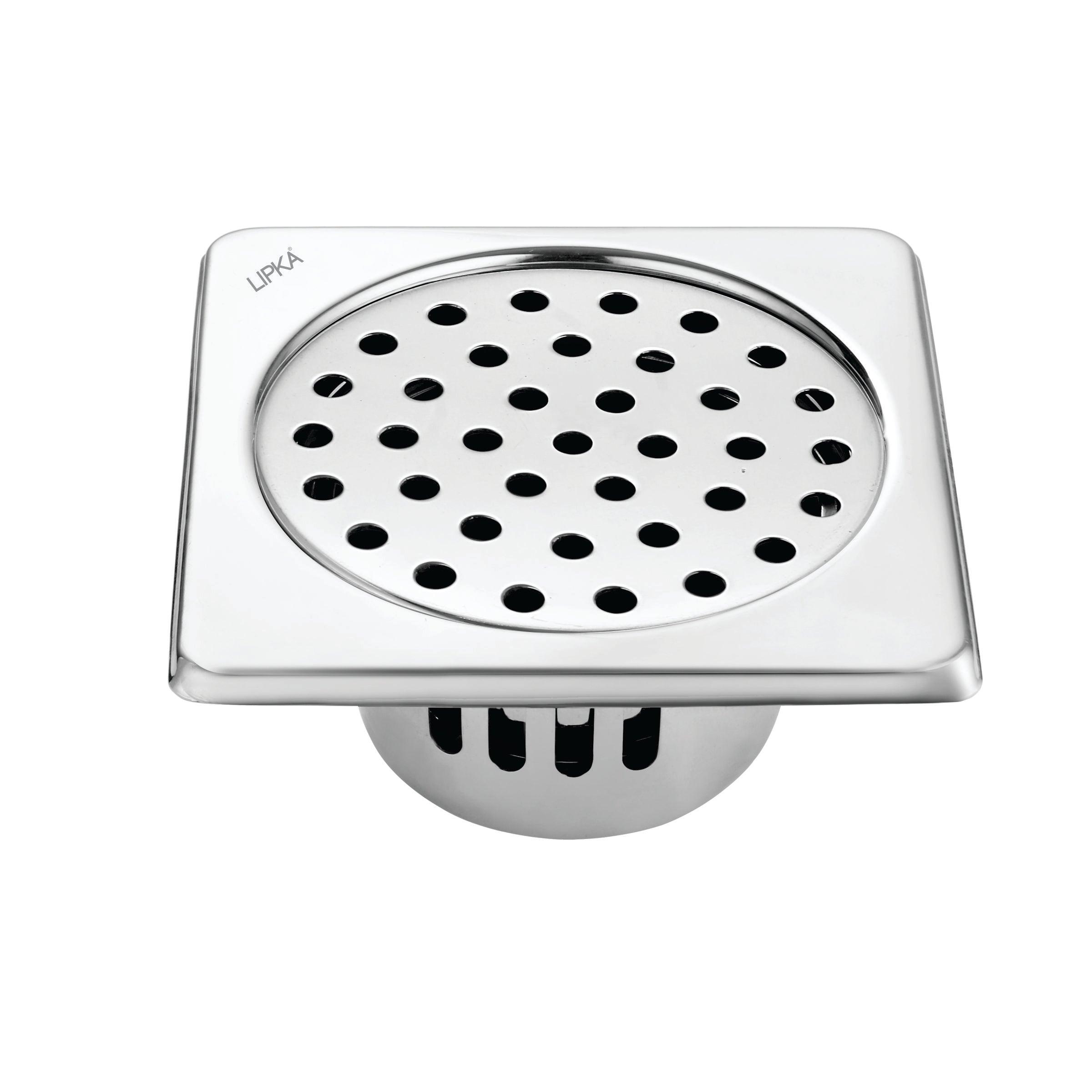 Square Floor Drain (5 x 5 Inches) with Cockroach Trap - LIPKA - Lipka Home