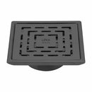 Orange Exclusive Square Floor Drain in Black PVD Coating (6 x 6 Inches) with Cockroach Trap - LIPKA - Lipka Home